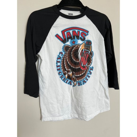 Vans Other - VANS 3/4 length Top w/Bear Design - Size Large